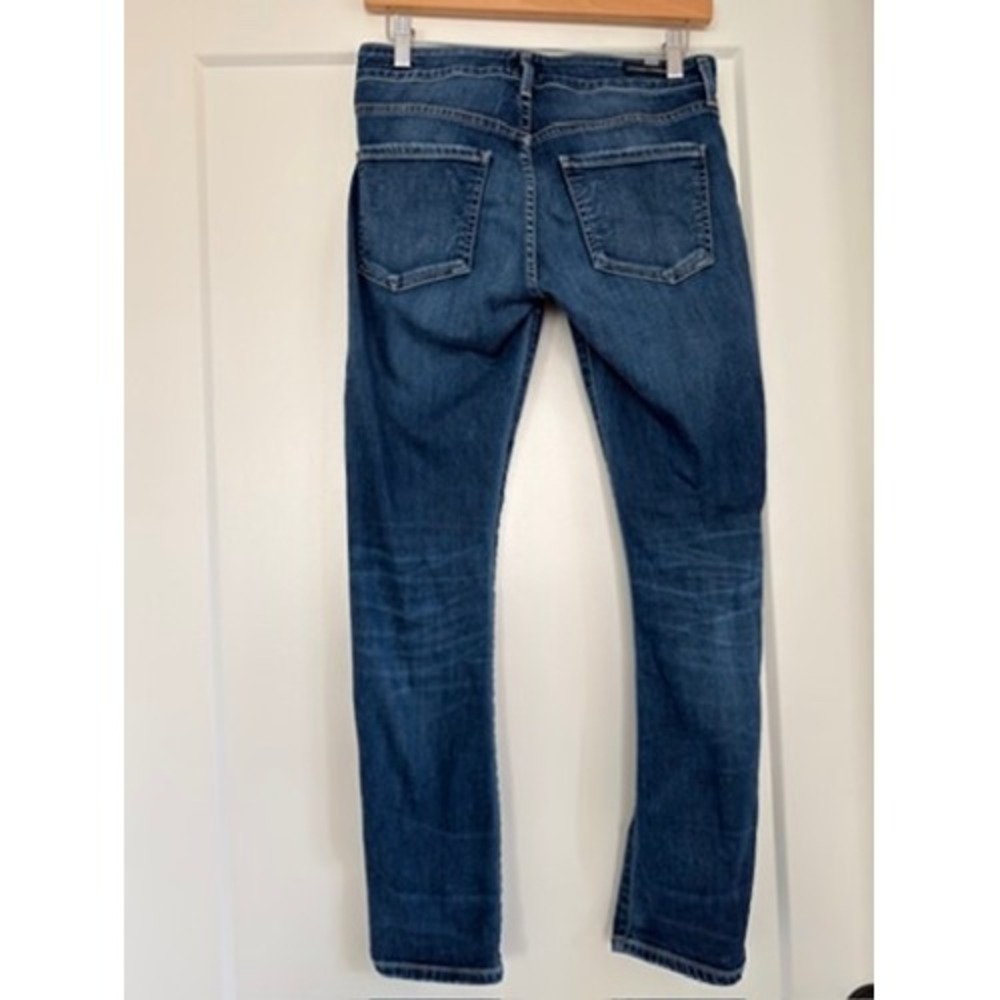 Citizens of Humanity Arielle Petite Mid Rise Slim Jeans Blue 26 Medium Wash 1651